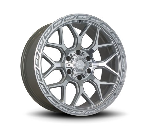 18x9.0 Simmons Rugged R4 Silver Machined - Simmons Wheels