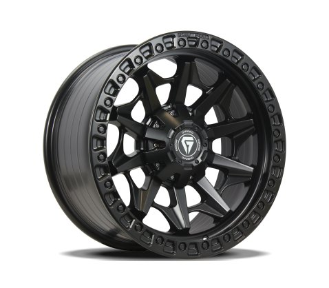 18x9.0 Grudge Offroad F1 Fury Matte Black - Grudge Offroad Wheels